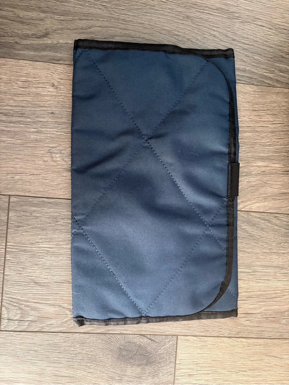 Canvas Navy Diaper Backpack with vegan Leather Accents - Lenappy